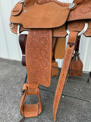 Trent Ward Platinum Roper Saddle ISPR763-25-Saddle-Trent Ward-Lucky J Boots & More, Women's, Men's, & Kids Western Store Located in Carthage, MO
