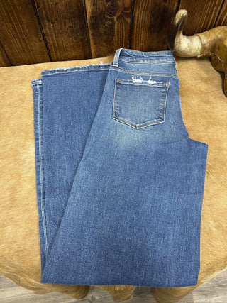 Vervet Inaya Mid Rise Wide Leg Jean-Women's Denim-Flying Monkey-Lucky J Boots & More, Women's, Men's, & Kids Western Store Located in Carthage, MO