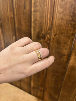 Waterproof Gold Rings-Rings-LJ Fashion Jewelry-Lucky J Boots & More, Women's, Men's, & Kids Western Store Located in Carthage, MO