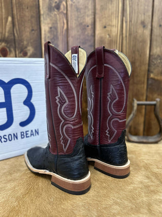 Women's Anderson Bean Black Full Quill Ostrich Boot-Women's Boots-Anderson Bean-Lucky J Boots & More, Women's, Men's, & Kids Western Store Located in Carthage, MO