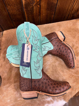 Women's Anderson Bean Cafe Americano Full Quill Ostrich Boot-Women's Boots-Anderson Bean-Lucky J Boots & More, Women's, Men's, & Kids Western Store Located in Carthage, MO