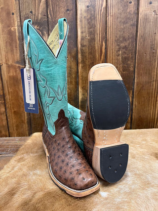 Women's Anderson Bean Cafe Americano Full Quill Ostrich Boot-Women's Boots-Anderson Bean-Lucky J Boots & More, Women's, Men's, & Kids Western Store Located in Carthage, MO