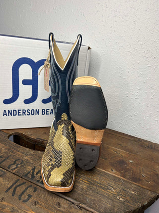 Women's Anderson Bean Natural Matte Giant Python Boot-Women's Boots-Anderson Bean-Lucky J Boots & More, Women's, Men's, & Kids Western Store Located in Carthage, MO