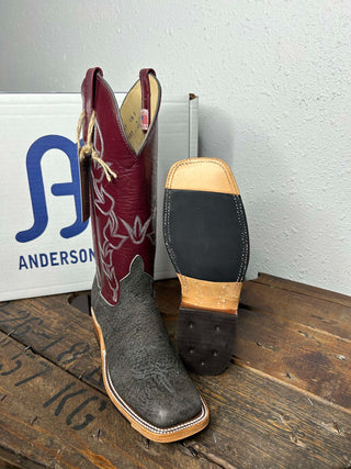 Women's Anderson Bean Slate Safari Giraffe Boot-Women's Boots-Anderson Bean-Lucky J Boots & More, Women's, Men's, & Kids Western Store Located in Carthage, MO