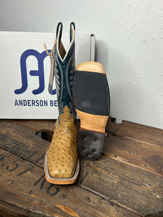 Women's Anderson Bean Umber Bruciato FQ Ostrich Boot-Women's Boots-Anderson Bean-Lucky J Boots & More, Women's, Men's, & Kids Western Store Located in Carthage, MO