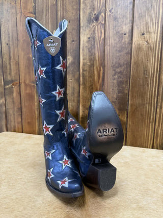 Women's Ariat Casanova Starlight Blue Star Boot-Women's Boots-Ariat-Lucky J Boots & More, Women's, Men's, & Kids Western Store Located in Carthage, MO
