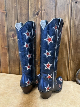 Women's Ariat Casanova Starlight Blue Star Boot-Women's Boots-Ariat-Lucky J Boots & More, Women's, Men's, & Kids Western Store Located in Carthage, MO