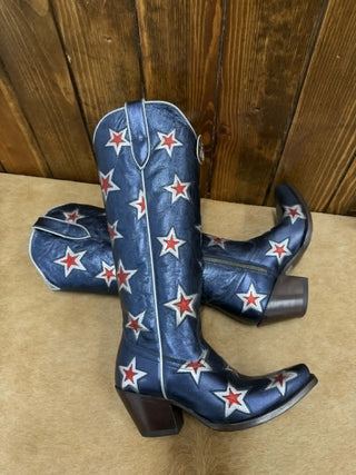 Women's Ariat Casanova Starlight Blue Star Boot-Women's Boots-Ariat-Lucky J Boots & More, Women's, Men's, & Kids Western Store Located in Carthage, MO