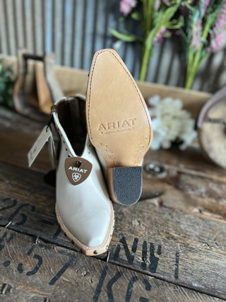 Womens Ariat Greeley Booties in Blanco *FINAL SALE*-Women's Booties-Ariat-Lucky J Boots & More, Women's, Men's, & Kids Western Store Located in Carthage, MO