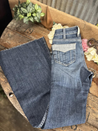 Womens Ariat High Rise Doba Flare Jeans-Women's Denim-Ariat-Lucky J Boots & More, Women's, Men's, & Kids Western Store Located in Carthage, MO