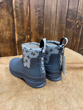 Women's Ariat Kelmarsh Shortie Rubber Boot in Bee Print-Women's Rain Boots-Ariat-Lucky J Boots & More, Women's, Men's, & Kids Western Store Located in Carthage, MO