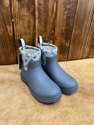 Women's Ariat Kelmarsh Shortie Rubber Boot in Bee Print-Women's Rain Boots-Ariat-Lucky J Boots & More, Women's, Men's, & Kids Western Store Located in Carthage, MO