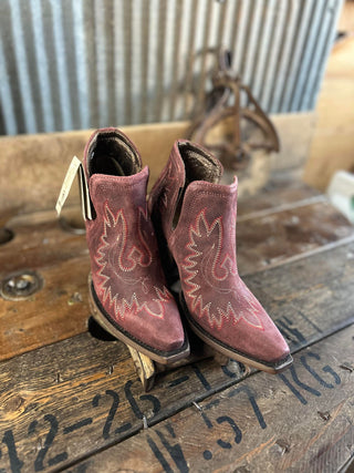 Women's Ariat Merlot Suede Dixon Booties *FINAL SALE*-Women's Booties-Ariat-Lucky J Boots & More, Women's, Men's, & Kids Western Store Located in Carthage, MO