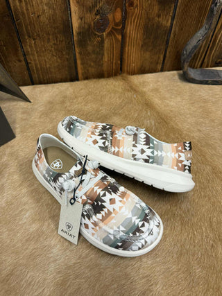 Women's Ariat Natural Southwest Print Hilo Shoes-Women's Casual Shoes-Ariat-Lucky J Boots & More, Women's, Men's, & Kids Western Store Located in Carthage, MO