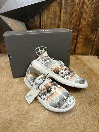 Women's Ariat Natural Southwest Print Hilo Shoes-Women's Casual Shoes-Ariat-Lucky J Boots & More, Women's, Men's, & Kids Western Store Located in Carthage, MO