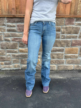 Women's Ariat Perfect Rise Isabella Trouser Jean-Women's Denim-Ariat-Lucky J Boots & More, Women's, Men's, & Kids Western Store Located in Carthage, MO