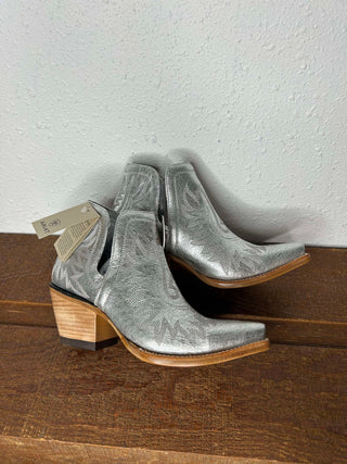 Women's Ariat Silver Shine Dixon Booties *FINAL SALE*-Women's Booties-Ariat-Lucky J Boots & More, Women's, Men's, & Kids Western Store Located in Carthage, MO