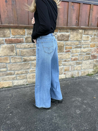 Women's Ariat Ultra High Rise Calamity Comfort Wide Jean-Women's Denim-Ariat-Lucky J Boots & More, Women's, Men's, & Kids Western Store Located in Carthage, MO