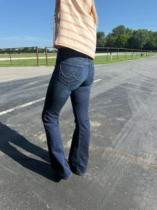 Women's Ariat Ultra Stretch Perfect Rise Katie Flare Jean - Lucky J Boots & More