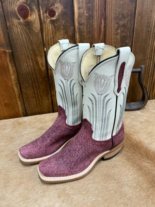 Women's Fenoglio Black Cherry Boar Boot-Women's Boots-Fenoglio Boots-Lucky J Boots & More, Women's, Men's, & Kids Western Store Located in Carthage, MO