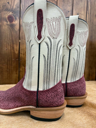 Women's Fenoglio Black Cherry Boar Boot-Women's Boots-Fenoglio Boots-Lucky J Boots & More, Women's, Men's, & Kids Western Store Located in Carthage, MO