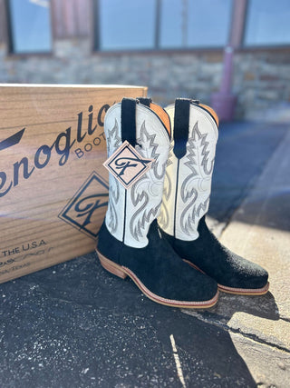 Women's Fenoglio Black Victoria Roughout Boot-Women's Boots-Fenoglio Boots-Lucky J Boots & More, Women's, Men's, & Kids Western Store Located in Carthage, MO