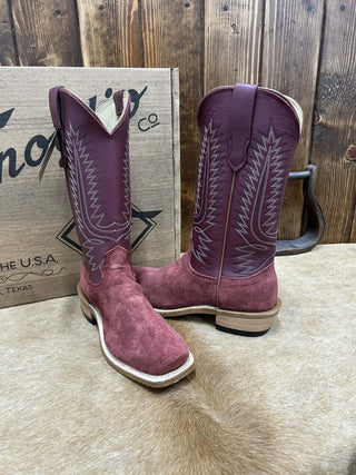 Women's Fenoglio Burgundy Roughout Boot-Women's Boots-Fenoglio Boots-Lucky J Boots & More, Women's, Men's, & Kids Western Store Located in Carthage, MO