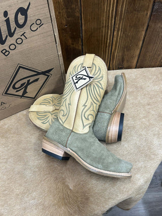 Women's Fenoglio Olive Roughout Boot-Women's Boots-Fenoglio Boots-Lucky J Boots & More, Women's, Men's, & Kids Western Store Located in Carthage, MO