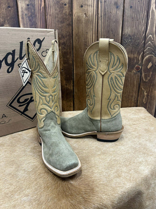 Women's Fenoglio Olive Roughout Boot-Women's Boots-Fenoglio Boots-Lucky J Boots & More, Women's, Men's, & Kids Western Store Located in Carthage, MO