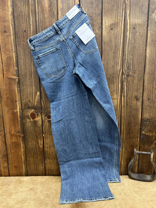 Women's Flying Monkey Isabel Mid Rise Wide Leg Jean-Women's Denim-Flying Monkey-Lucky J Boots & More, Women's, Men's, & Kids Western Store Located in Carthage, MO
