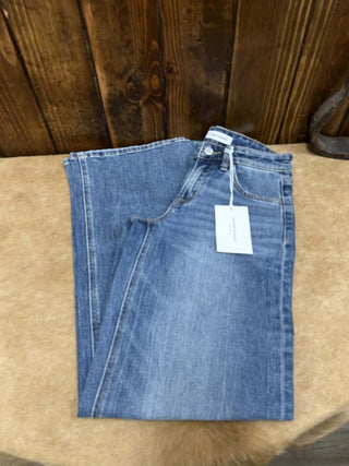 Women's Flying Monkey Isabel Mid Rise Wide Leg Jean-Women's Denim-Flying Monkey-Lucky J Boots & More, Women's, Men's, & Kids Western Store Located in Carthage, MO