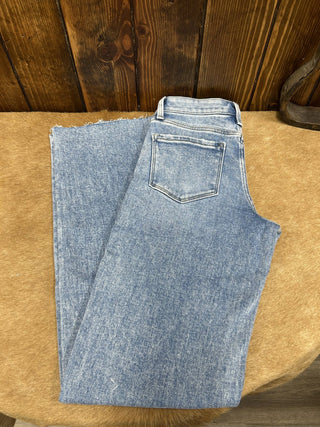 Women's Flying Monkey Lucia High Rise Slim Wide Leg Jean-Women's Denim-Flying Monkey-Lucky J Boots & More, Women's, Men's, & Kids Western Store Located in Carthage, MO