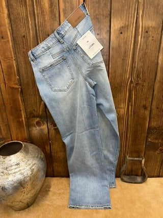 Women's Hidden Carrie High Rise Dad Jean - Lucky J Boots & More