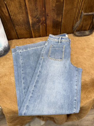 Women's Hidden Nori High Rise Wide Leg Jean - Lucky J Boots & More