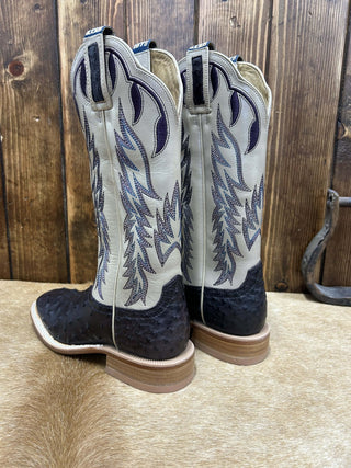 Women's Hyer Harper Blackberry FQ Ostrich Boot-Women's Boots-HYER Boots-Lucky J Boots & More, Women's, Men's, & Kids Western Store Located in Carthage, MO