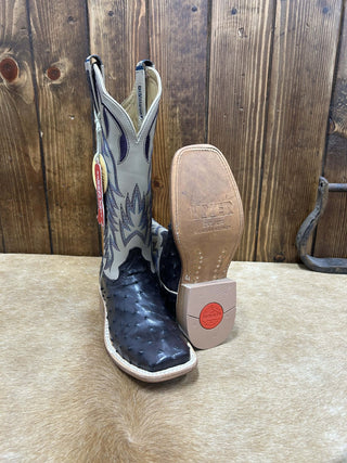 Women's Hyer Harper Blackberry FQ Ostrich Boot-Women's Boots-HYER Boots-Lucky J Boots & More, Women's, Men's, & Kids Western Store Located in Carthage, MO