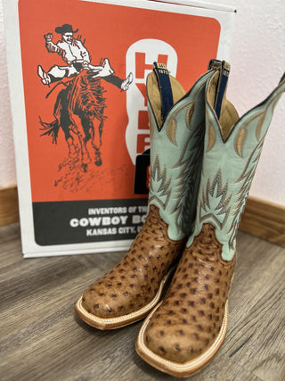 Women's Hyer Harper Brandy Full Quill Ostrich Boot-Women's Boots-HYER Boots-Lucky J Boots & More, Women's, Men's, & Kids Western Store Located in Carthage, MO