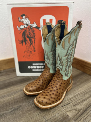 Women's Hyer Harper Brandy Full Quill Ostrich Boot-Women's Boots-HYER Boots-Lucky J Boots & More, Women's, Men's, & Kids Western Store Located in Carthage, MO