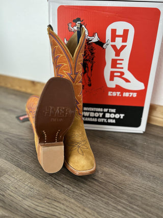 Women's Hyer Rose Hill Bronze Roughout Boot-Women's Boots-HYER Boots-Lucky J Boots & More, Women's, Men's, & Kids Western Store Located in Carthage, MO