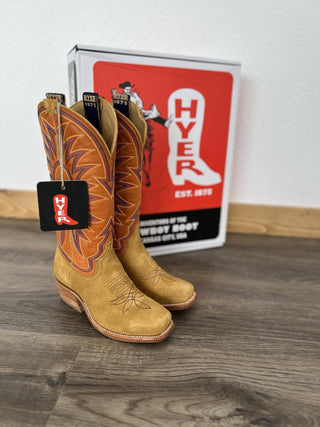 Women's Hyer Rose Hill Bronze Roughout Boot-Women's Boots-HYER Boots-Lucky J Boots & More, Women's, Men's, & Kids Western Store Located in Carthage, MO