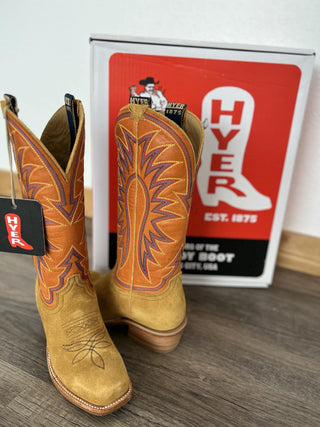 Women's Hyer Rose Hill Bronze Roughout Boot-Women's Boots-HYER Boots-Lucky J Boots & More, Women's, Men's, & Kids Western Store Located in Carthage, MO