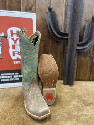 Women's Hyer Rose Hill Sand Roughout Boot-Women's Boots-HYER Boots-Lucky J Boots & More, Women's, Men's, & Kids Western Store Located in Carthage, MO