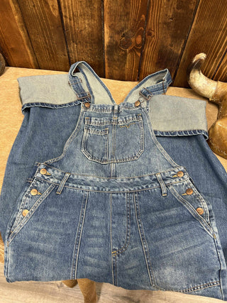 Women's Kimes Billy Dark Wash Overalls-Women's Denim-Kimes Ranch-Lucky J Boots & More, Women's, Men's, & Kids Western Store Located in Carthage, MO