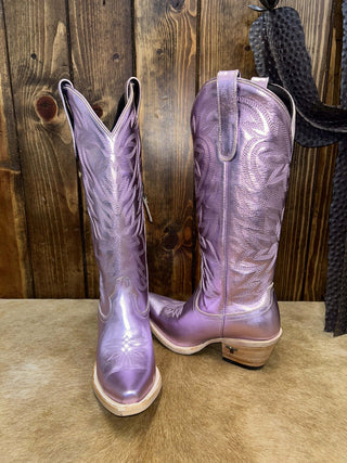 Women's Lane Lavender Metallic Smokeshow Boot-Women's Boots-Lane Boots-Lucky J Boots & More, Women's, Men's, & Kids Western Store Located in Carthage, MO