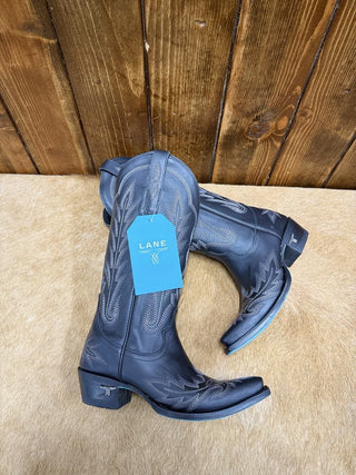 Women's Lane Lexington Jet Black Boot-Women's Boots-Lane Boots-Lucky J Boots & More, Women's, Men's, & Kids Western Store Located in Carthage, MO