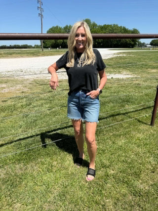Women's Levi's 501 Mid Thigh Shorts-Women's Denim-Levi's-Lucky J Boots & More, Women's, Men's, & Kids Western Store Located in Carthage, MO