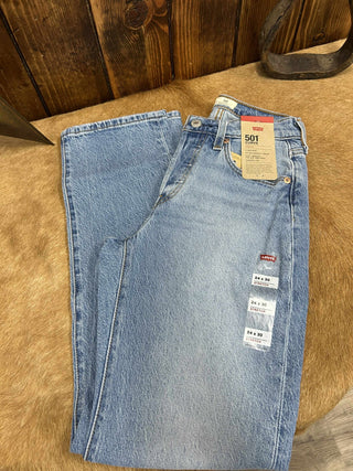 Women's Levi's Ribcage Full Length in Medium Wash Jean-Women's Denim-Levi's-Lucky J Boots & More, Women's, Men's, & Kids Western Store Located in Carthage, MO