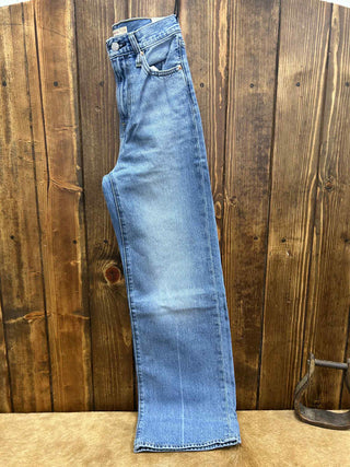 Women's Levi's Ribcage Wide Leg in Medium Wash-Women's Denim-Levi's-Lucky J Boots & More, Women's, Men's, & Kids Western Store Located in Carthage, MO