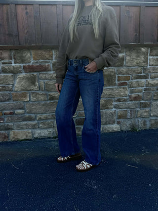 Women's Levi's Super Low Loose in Medium Wash Jean-Women's Denim-Levi's-Lucky J Boots & More, Women's, Men's, & Kids Western Store Located in Carthage, MO