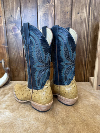 Women's Macie Bean Antique Saddle Full Quill Ostrich Boot-Women's Boots-Macie Bean-Lucky J Boots & More, Women's, Men's, & Kids Western Store Located in Carthage, MO
